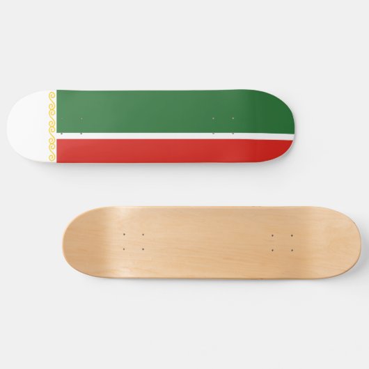 Vlag van Tsjetsjenië Persoonlijk Skateboard (Horizontaal)