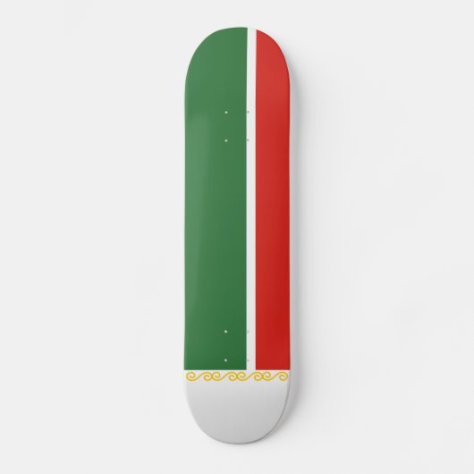 Vlag van Tsjetsjenië Persoonlijk Skateboard (Voorkant)