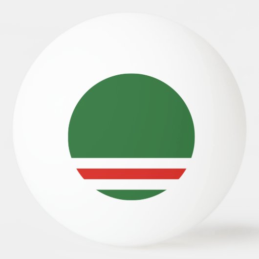 Vlag van Tsjetsjenië Pingpongbal (Voorkant)