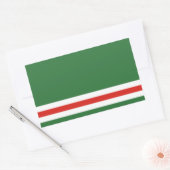 Vlag van Tsjetsjenië Rechthoekige Sticker (Envelop)