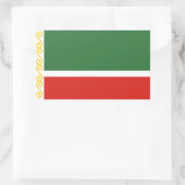 Vlag van Tsjetsjenië Rechthoekige Sticker (Tas)