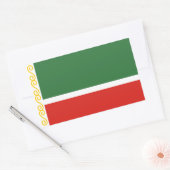 Vlag van Tsjetsjenië Rechthoekige Sticker (Envelop)
