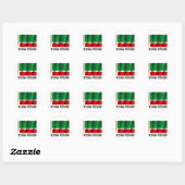 Vlag van Tsjetsjenië Ronde Sticker (Vel)