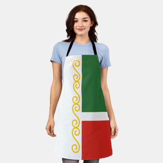 Vlag van Tsjetsjenië Schort (Gedragen)