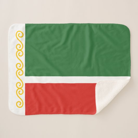 Vlag van Tsjetsjenië Sherpa Deken (Voorkant (horizontaal))