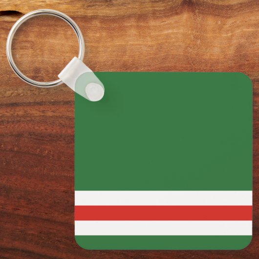 Vlag van Tsjetsjenië Sleutelhanger (Voorkant)