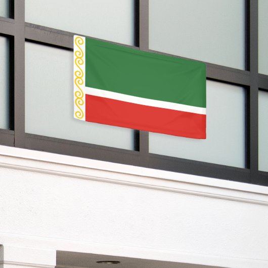 Vlag van Tsjetsjenië Spandoek (Buitenkant Gebouw)
