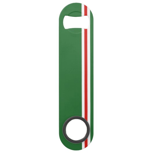 Vlag van Tsjetsjenië Speed Flessenopener (Voorkant)