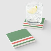 Vlag van Tsjetsjenië Stenen Onderzetter (Zijkant)