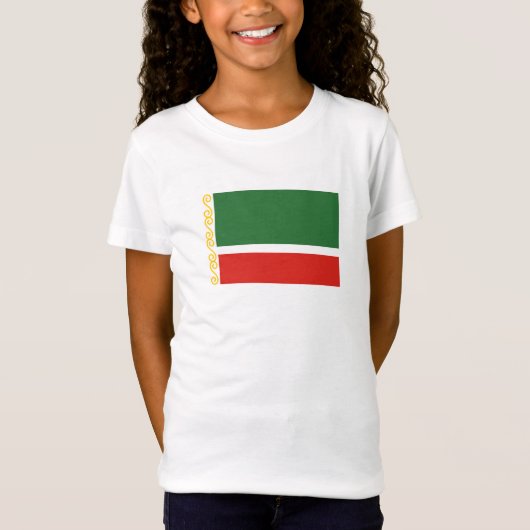 Vlag van Tsjetsjenië T-shirt (Voorkant)