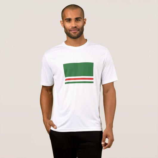 Vlag van Tsjetsjenië T-shirt (Voorkant volledig)