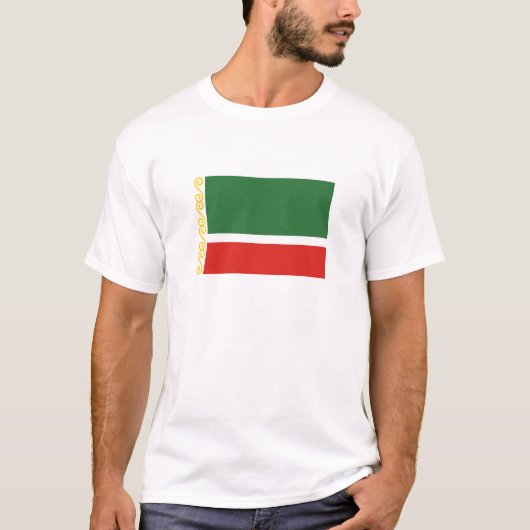 Vlag van Tsjetsjenië T-shirt (Voorkant)