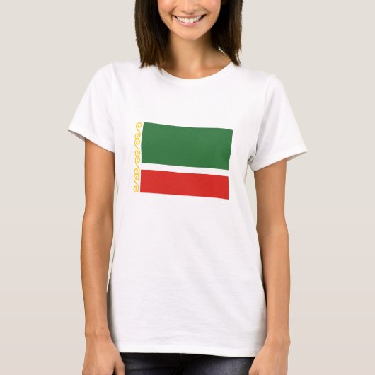 Vlag van Tsjetsjenië T-shirt (Voorkant)