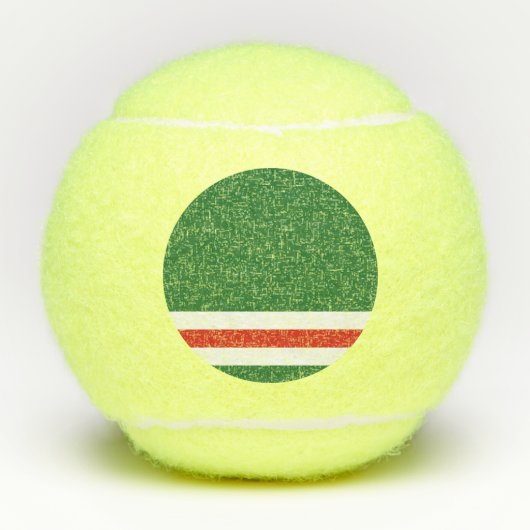 Vlag van Tsjetsjenië Tennisballen (Voorkant)