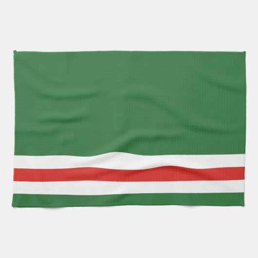 Vlag van Tsjetsjenië Theedoek (Horizontaal)