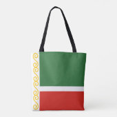 Vlag van Tsjetsjenië Tote Bag (Achterkant)