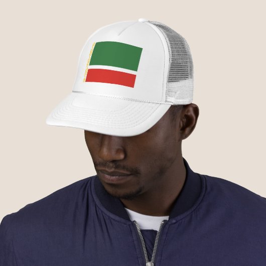 Vlag van Tsjetsjenië Trucker Pet (In situ)