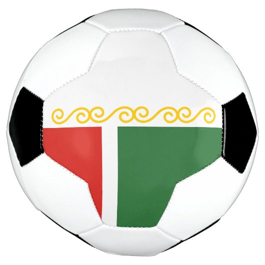 Vlag van Tsjetsjenië Voetbal (Gedraaid)