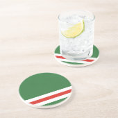 Vlag van Tsjetsjenië Zandsteen Onderzetter (Zijkant)