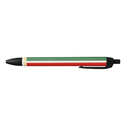 Vlag van Tsjetsjenië Zwarte Inkt Pen (Bodem)