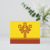 Vlag van Tsjoevasjië Briefkaart (Staand voorkant)