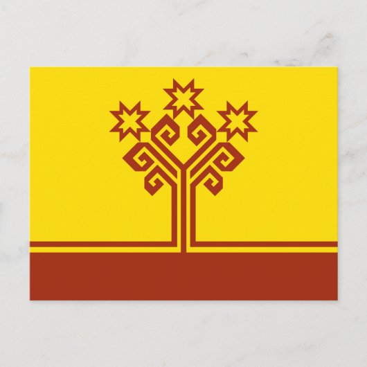 Vlag van Tsjoevasjië Briefkaart (Voorkant)