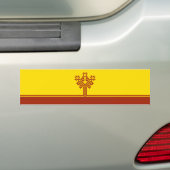 Vlag van Tsjoevasjië Bumpersticker (Op auto)
