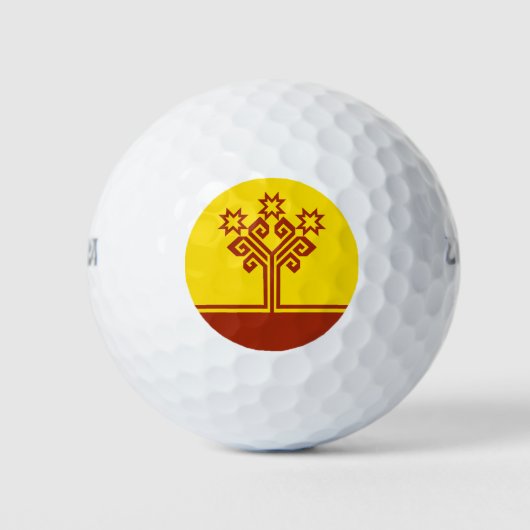 Vlag van Tsjoevasjië Golfballen (Voorkant)