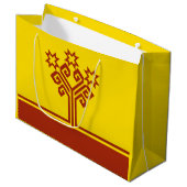 Vlag van Tsjoevasjië Groot Cadeauzakje (Voorkant Gekanteld)