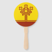 Vlag van Tsjoevasjië Handwaaier (Achterkant)