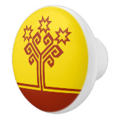 Vlag van Tsjoevasjië Keramische Knop (Rechts)