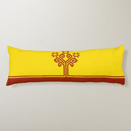 Vlag van Tsjoevasjië Lichaamskussen (Voorkant)