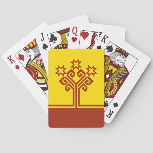 Vlag van Tsjoevasjië Pokerkaarten (Achterkant)