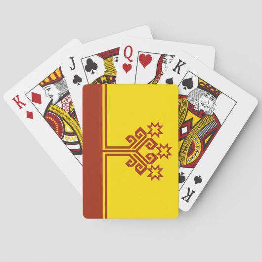 Vlag van Tsjoevasjië Pokerkaarten (Achterkant)