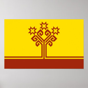 Vlag van Tsjoevasjië Poster