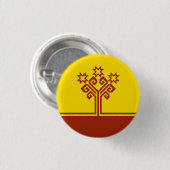 Vlag van Tsjoevasjië Ronde Button 3,2 Cm (Voorkant /achterkant)