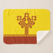 Vlag van Tsjoevasjië Sherpa Deken (Voorkant (horizontaal))