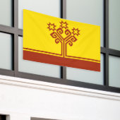 Vlag van Tsjoevasjië Spandoek (Buitenkant Gebouw)