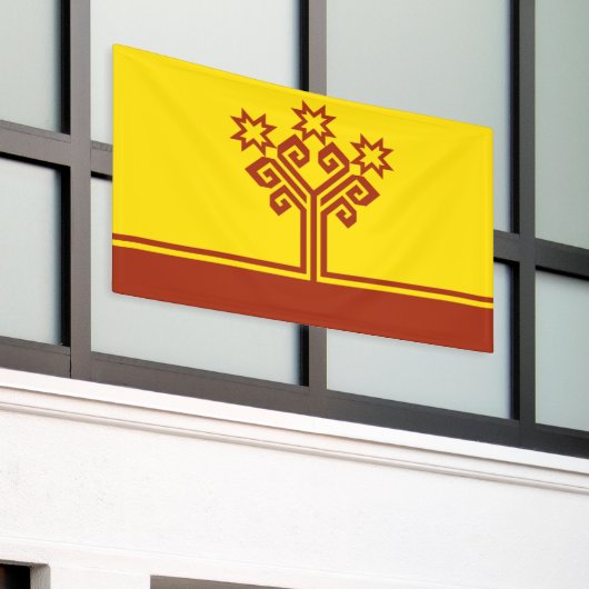 Vlag van Tsjoevasjië Spandoek (Buitenkant Gebouw)