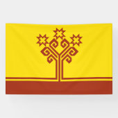 Vlag van Tsjoevasjië Spandoek (Horizontaal)