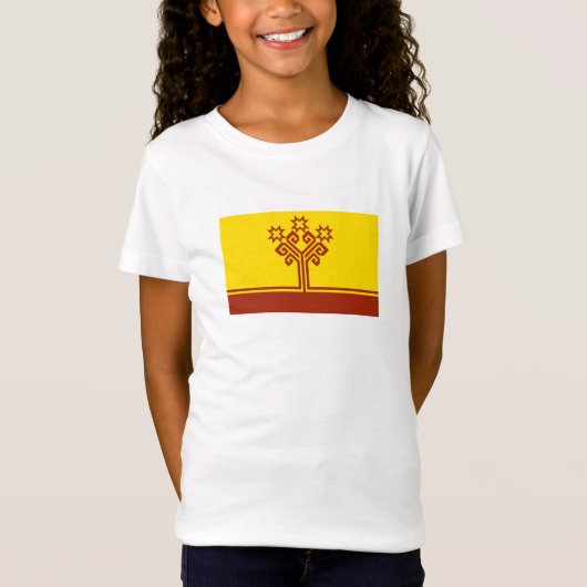 Vlag van Tsjoevasjië T-shirt (Voorkant)