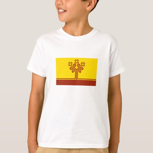 Vlag van Tsjoevasjië T-shirt (Voorkant)