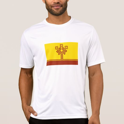 Vlag van Tsjoevasjië T-shirt (Voorkant)
