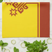 Vlag van Tsjoevasjië Theedoek (Gevouwen)