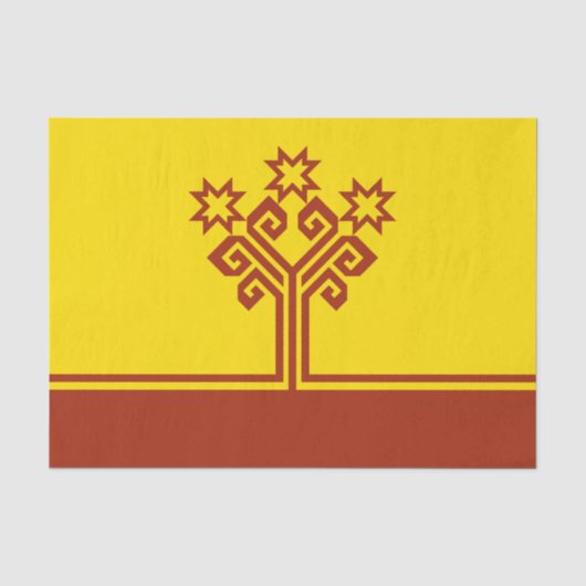 Vlag van Tsjoevasjië Tissuepapier (Voorkant)