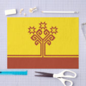 Vlag van Tsjoevasjië Tissuepapier (Craft)