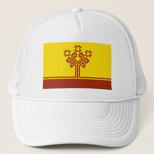 Vlag van Tsjoevasjië Trucker Pet (Voorkant)