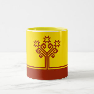 Vlag van Tsjoevasjië Tweekleurige Koffiemok