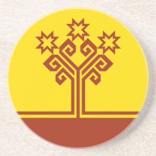 Vlag van Tsjoevasjië Zandsteen Onderzetter