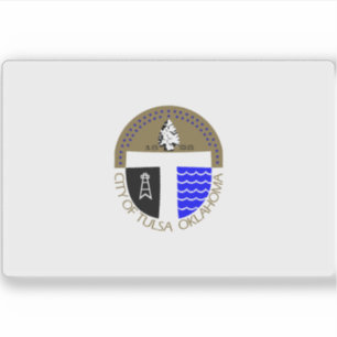 Vlag van Tulsa, Oklahoma (1973-2018) Sticker